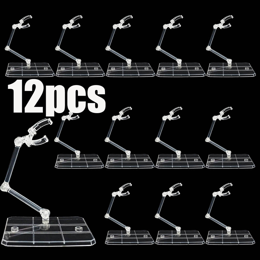 Action Figure Stand - 12Pc HG144 Adjustable Action Figure Display
