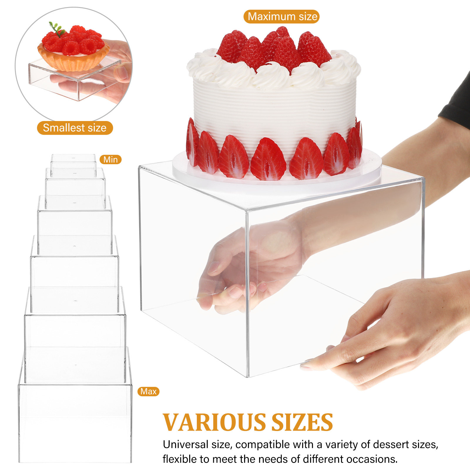 Acrylic Dessert Table Stand Se - Display Risers Set ulasan dan harga