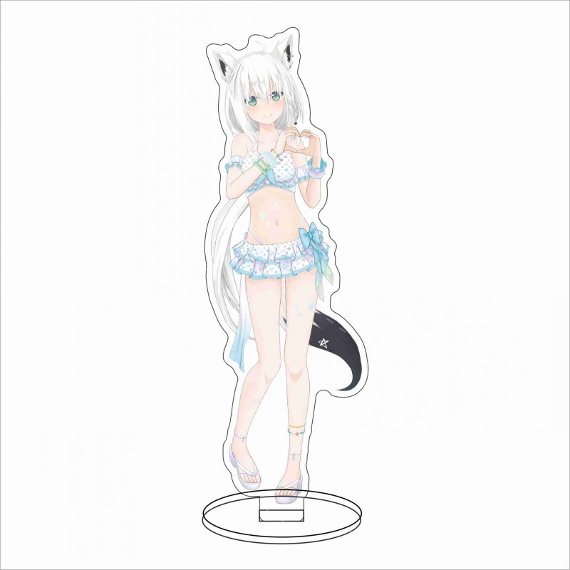 16CM Anime Hololive Shirakami  - Figma Stand Set ulasan dan harga