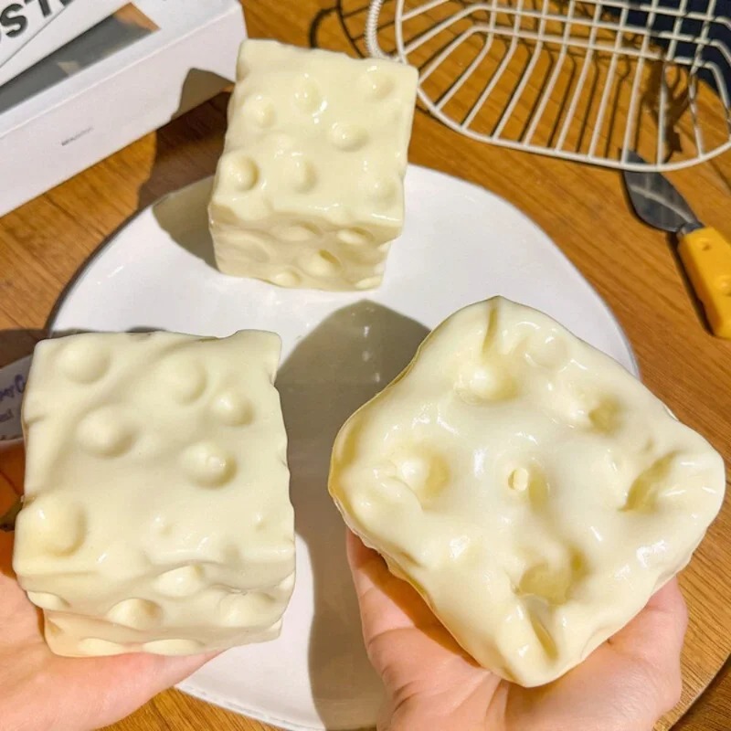 Taba Squishy Cheese Cube Stres - Fidget Cube Original ulasan dan harga